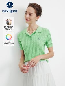 Navigare | Slim Green Casual Womens Polo Shirt