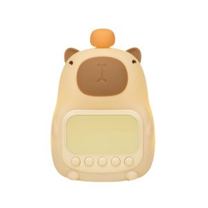 Capybara Alarm Clock with Night Lights Sleep Wake Up Clocks Desk Lamp Creative Room Bedsides Decoration Cute Gifts for Childrens