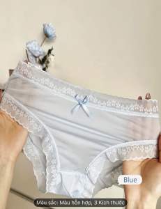 Quần lót tơ lụa phối ren mềm mát M96