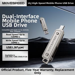 MOVESPEED | High Capacity Dual-Interface USB Drive 256GB