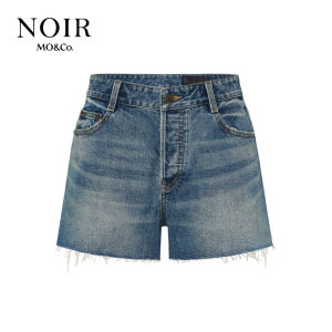 MO&Co. | Retro Style Cat-Ear Waist Denim Shorts