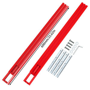 Precision Router Workbench Guide Rail Aluminum Alloy Adjustable T-shaped Slot Woodworking Fence for Trimming and Slotting