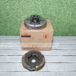 Mangkok otomatis ganda lonceng 20t + kampas ganda assy yamaha jupiter z1 vega injeksi force f1