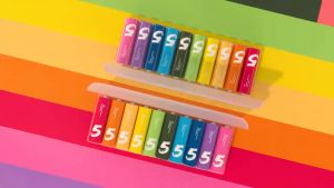 Xiaomi Mijia 10Pcs ZI5 AA ZI7 AAA Alkaline Battery Rainbow Batteries Set