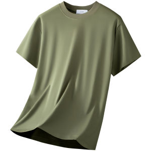 High End Antimicrobial T-Shirt Cotton Loose Fit Summer