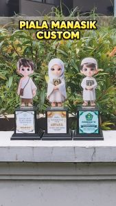Piala Akrilik Manasik Haji Stiker Custom | Paud TK TPA TPQ Madrasah Pesantren