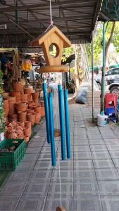 กระดิ่งลม 6 แท่งกวงหนา 26.5 ความยาว เสริมฮวงจุ้ยหัวบ้านและหัวลูกแก้ว