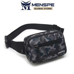 MENSPE กระเป๋ากีฬาคาดเอวสำหรับผู้ชายกระเป๋าผู้ชายแฟชั่นสะพายไหล่กระเป๋ากีฬาสะพายไหล่กระเป๋าคาดหน้าอกกันน้ำมีซิปสามแบบขนาดใหญ่กระเป๋าวิ่ง Tas Gym แบบพกพาสำหรับวิ่งปั่นจักรยานเดินเขา