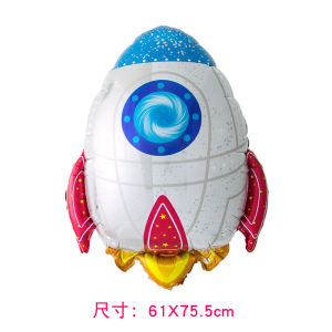 Kindergarten Opening Season Decorative Rocket Lantern Creative Ceiling Hanging Lamp Night Sky Theme Decoration for Nursery