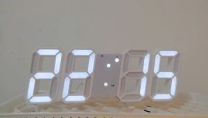 Đồng hồ led 3D để bàn treo tường thông minh - Đồng hồ điện tử decor bàn làm việc