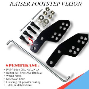 Raiser Footstep Yamaha Vixion Nva Nvl Bracket Peninggi Foot step Viksen New Old Tebal 6mili