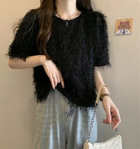 Plus Size Womens Clothing 2023 Summer Elegant Classic Style Easiest for Match Short Sleeve Feiyu T-shirt Fat Sister Design Blouse Women