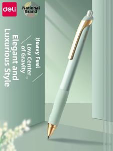deli | Low Center Gravity Metal Heavy Feel Quick Drying 0.5mm Gel Pen