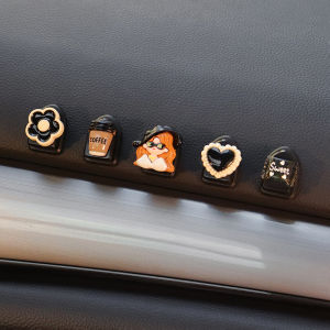 Car Car Hook Cute Briquette Bear Car Seat Back Car Hook Adhesive Car Interior Front Row Small Hook