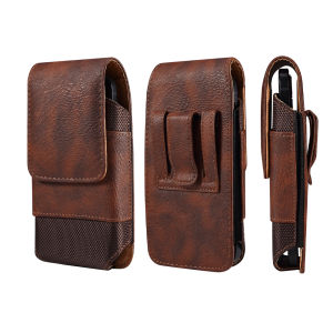 Gred tinggi Cowhide Grain Oxford kulit kes telefon Pouch pinggang Belt pemegang beg sarung
