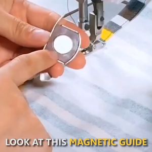 1PCS Metal Magnetic Seam Guide Domestic Industrial  Seam Guide Foot Magnet Gauge DIY  Sewing Machine Accessories
