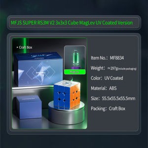MoYu Super RS3M V2 Magnetic Maglev Ball Core Magic Cube UV 3x3 Professional Speed Puzzle Super RS3M V2 3x3x3 Cubo Magico