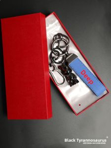 Genuine Leather Keychain for Electric Car Racing Quality Deep Bull Handsome Shadow Speed S1 GM01 Durable Car Interior Accessory