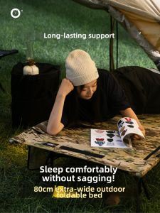Bear Symbol | Ultra-light Portable Outdoor Aluminum Single Folding Bed