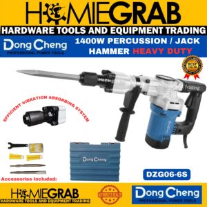 DONG CHENG 1400W PERCUSSION HAMMER / DONG CHENG CHIPPING GUN / DONG CHENG JACK HAMMER - Heavy Duty‼️DZG06-6S‼️