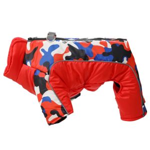 Dog Jumpsuit Winter Warm Pet Dog Jacket Coat For Small Medium Dogs Cats Windproof Puppy Clothing With D-ring Schnauzer Clothing