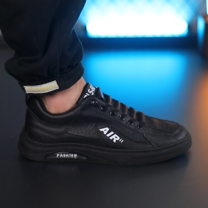 Dominov Sepatu Sneakers Pria Kasual Sporty Bhavin Premium Quality Warna Hitam