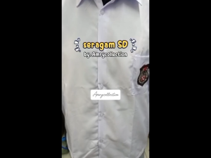Baju SD Lengan Panjang Kemeja Putih Cewe Cowo Kain Licin Atasan Anak MURAH Seragam sekolah Terlengkap