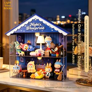 light your bricks | Collection Display Box for LABUBU One AM Series Blind Box Figures