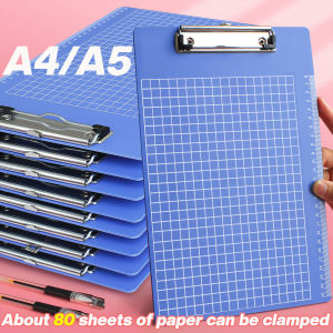 A4/A5 Clip Board Student Writing Pad Hard Board Clip Pad Folder Office School Supplies (Blue/1pcs)