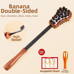 Wooden Back Shoulder Neck Legs Massage Hammer