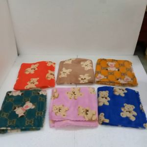 Khăn tắm gội hình Gấu cute 1m x 50cm mềm mịn thấm hút nước không ra màu Dùng được cho trẻ nhỏ