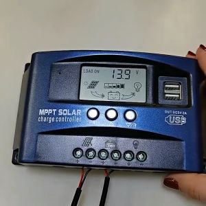 Bộ điều khiển năng lượng mặt trời-30A Bộ Điều Chỉnh Năng Lượng Mặt Trời MPPT 40/50/60/100A 12/24V Bộ Điều Khiển Sạc Năng Lượng Mặt Trời Điều Khiển