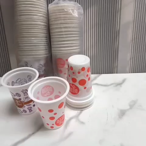 Gelas Plastik Polkadot 200ml / Gelas Plastik Bola Bola / Cup Gelas Pesta 50pcs