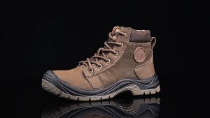 QINHUIZE New Mens Work Safety Shoes Steel Toe Military Boots Work Shoes Anti-Puncture Safety Shoes Hiking Shoes