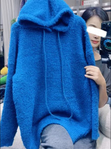 QINGNAER | Oversized Cozy Warm Hooded Sweater