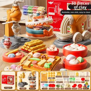 WANJUTEGONGDUI | DIY Clay Ice Cream Noodle Maker Toy Set