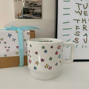 XUNHUAI | Cute Cat Eating Fish Ceramic Mug