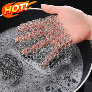 Bàn Chải Rửa Chén Inox 316 Thân Thiện Với Môi Trường Vòng Vệ Sinh Nhà Bếp Có Thể Tái Sử Dụng Lưới Giặt Đa Năng Dụng Cụ Vệ Sinh Nhà Cửa