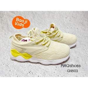 BAOJI รองเท้าออกกำลังกายเด็ก ใส่เดินเล่น ปั่นจักรยาน รุ่น GH803 (สี apricot  สี rose) ไซส์ 31-36