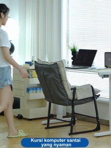 Kursi Kerja Kursi Kantor Adjustable Kursi Belajar Kursi Komputer Besi Kursi Ergonomis Kirim Bantal
