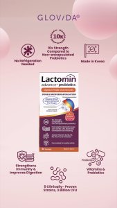[Bundle of 2] Lactomin Advance+ Probiotics 30s | Exp: Apr-2027 | Glovida