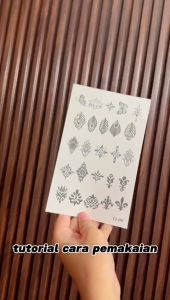 TM- Stiker tato temporer semi permanen tahan lama anti air 11x18