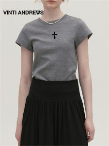 Fitted Round Neck Flared Sleeves Summer T-Shirt