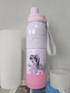 Silicone Cup Holder for GERM Little Pony Childrens Thermal Cup Protector Base Anti-wear 580ml Cup Mat Bottom Support