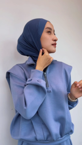 HIA Everywear Nomi Sport Hijab Olahraga Running Gym Padel Lari Tennis