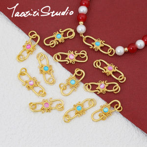 หัวเข็มขัดสีทองโบราณ DIY ทำมือ โซ่ข้อมือ สร้อยคอ อุปกรณ์ จี้ เครื่องประดับ เครื่องประดับแฟชั่น อุปกรณ์งานฝีมือ