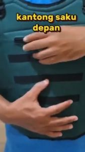 Rompi Motor Satu Lapis Serbaguna - Ringan Ada Kantong Bagian Depan Cocok Berkendara Aktivitas Outdoor Praktis