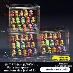 AMU·PIGGY | Transparent Acrylic Display Storage Dustproof Figurine Cabinet