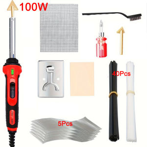 100/ 50W Plastic Welder Tools 1000/200PCS Staples Hot Stapler Kit Plastic Welder Gun Car Bumper Repair Kit Plastic Repair