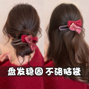 Fashionable Butterfly Knot Hair Clip Womens Back of Head New Year Shark Jaw Clip Stylish Versatile Hair Accessories